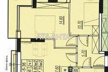 2-комнатная квартира по адресу ул. Бочарова ген. (площадь 57,8 м²) - Atlanta.ua - фото 8
