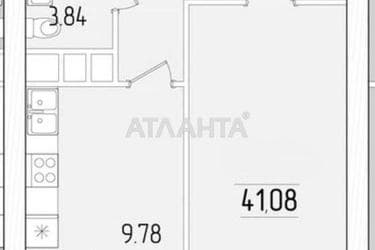1-комнатная квартира по адресу ул. Краснова (площадь 41,8 м²) - Atlanta.ua - фото 7