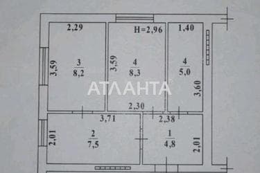 2-rooms apartment apartment by the address st. Voronezhskaya (area 33,8 m²) - Atlanta.ua - photo 14