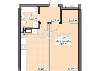 1-комнатная квартира по адресу Глушко ак. Пр. (площадь 39,0 м²) - Atlanta.ua - фото 18