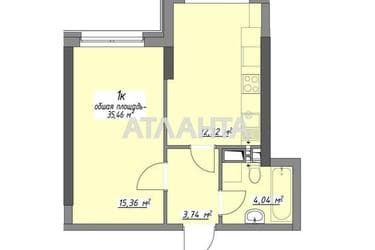 1-room apartment apartment by the address st. Glushko ak pr Dimitrova pr (area 35,5 m²) - Atlanta.ua - photo 10