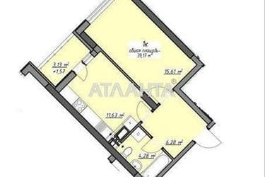 1-комнатная квартира по адресу Глушко ак. Пр. (площадь 39,2 м²) - Atlanta.ua - фото 17