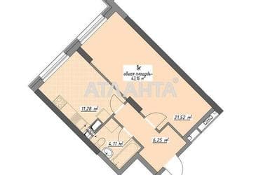 1-room apartment apartment by the address st. Glushko ak pr Dimitrova pr (area 43,2 m²) - Atlanta.ua - photo 16