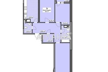 3-кімнатна квартира за адресою Глушко ак. Пр. (площа 85 м²) - Atlanta.ua - фото 7