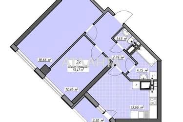 2-комнатная квартира по адресу Глушко ак. Пр. (площадь 59,5 м²) - Atlanta.ua - imageAlt 43