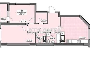 2-rooms apartment apartment by the address st. Glushko ak pr Dimitrova pr (area 67,1 m²) - Atlanta.ua - photo 20