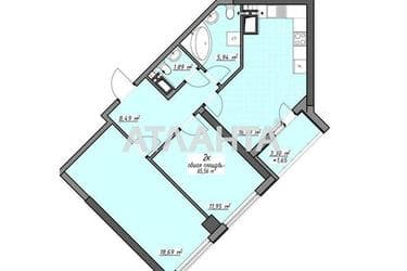 2-rooms apartment apartment by the address st. Glushko ak pr Dimitrova pr (area 65,6 m²) - Atlanta.ua - photo 18