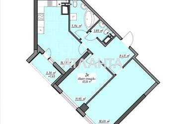 2-rooms apartment apartment by the address st. Glushko ak pr Dimitrova pr (area 65,6 m²) - Atlanta.ua - фото 28