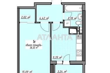 1-room apartment apartment by the address st. Glushko ak pr Dimitrova pr (area 36,3 m²) - Atlanta.ua - photo 17