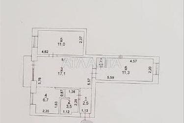 2-комнатная квартира по адресу ул. Петрова ген. (площадь 53,7 м²) - Atlanta.ua - фото 19