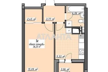 1-room apartment apartment by the address st. Glushko ak pr Dimitrova pr (area 36,2 m²) - Atlanta.ua - photo 18