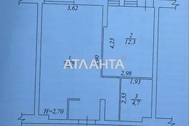 1-комнатная квартира по адресу Кирпичный пер. (площадь 46 м²) - Atlanta.ua - фото 24