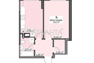 1-room apartment apartment by the address st. Glushko ak pr Dimitrova pr (area 37,4 m²) - Atlanta.ua - photo 16