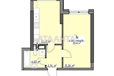 1-комнатная квартира по адресу Глушко ак. Пр. (площадь 35,5 м²) - Atlanta.ua - фото 21