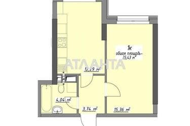 1-комнатная квартира по адресу Глушко ак. Пр. (площадь 35,4 м²) - Atlanta.ua - фото 21