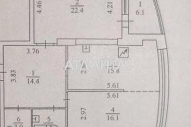 2-комнатная квартира по адресу Берестейский проспект(пр-т. Победы) (площадь 81,7 м²) - Atlanta.ua - фото 24