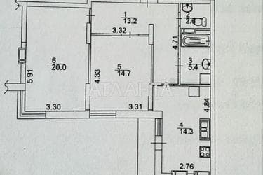 2-комнатная квартира по адресу ул. Академика Вильямса (площадь 72 м²) - Atlanta.ua - фото 48