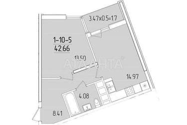 1-room apartment apartment by the address st. Krasnova (area 43 m²) - Atlanta.ua - photo 18
