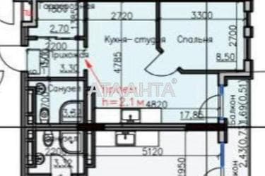 1-room apartment apartment by the address st. Donskogo Dmitriya (area 36,2 m²) - Atlanta.ua - photo 24