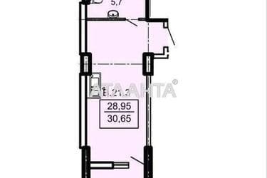 1-room apartment apartment by the address st. Topolinnyy per (area 30,7 m²) - Atlanta.ua - photo 10