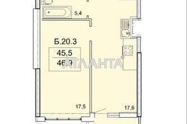 1-room apartment apartment by the address st. Topolinnyy per (area 46,9 m²) - Atlanta.ua - photo 9