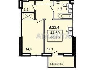 1-room apartment apartment by the address st. Topolinnyy per (area 46,1 m²) - Atlanta.ua - photo 8