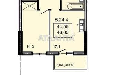 1-room apartment apartment by the address st. Topolinnyy per (area 46,1 m²) - Atlanta.ua - photo 9