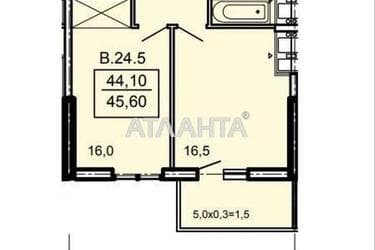 1-room apartment apartment by the address st. Topolinnyy per (area 45,6 m²) - Atlanta.ua - photo 8