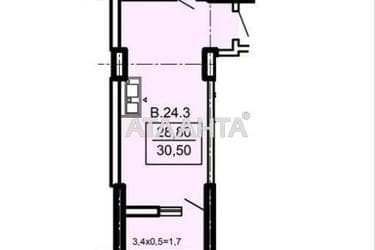 1-room apartment apartment by the address st. Topolinnyy per (area 30,5 m²) - Atlanta.ua - photo 9