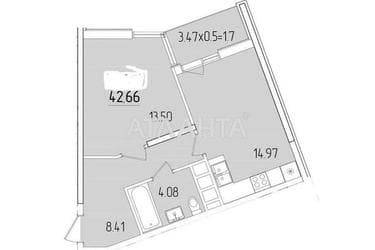 1-room apartment apartment by the address st. Krasnova (area 42,7 m²) - Atlanta.ua - photo 16
