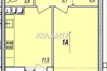 1-room apartment apartment by the address st. Prokhorovskaya Khvorostina (area 41,4 m²) - Atlanta.ua - photo 8