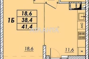 1-room apartment apartment by the address st. Prokhorovskaya Khvorostina (area 41,4 m²) - Atlanta.ua - photo 24