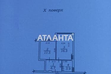 1-room apartment apartment by the address st. Nikolaevskaya (area 38,4 m²) - Atlanta.ua - photo 18