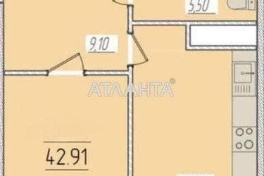 1-комнатная квартира по адресу ул. Краснова (площадь 42,9 м²) - Atlanta.ua - фото 13