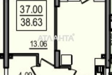 1-комнатная квартира по адресу ул. Дача Ковалевского (площадь 38,6 м²) - Atlanta.ua - фото 9
