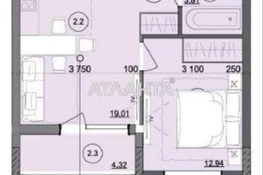 1-комнатная квартира по адресу ул. Бочарова ген. (площадь 42,4 м²) - Atlanta.ua - фото 9