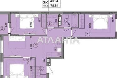 3-кімнатна квартира за адресою вул. Бочарова ген. (площа 78,8 м²) - Atlanta.ua - фото 6