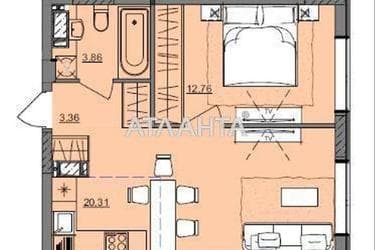 1-room apartment apartment by the address st. Bocharova gen (area 39,5 m²) - Atlanta.ua - photo 7