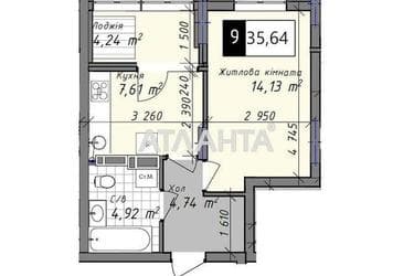 1-room apartment apartment by the address st. Promyshlennaya (area 35,6 m²) - Atlanta.ua - photo 7