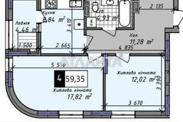 2-кімнатна квартира за адресою вул. Промислова (площа 59,4 м²) - Atlanta.ua - фото 10