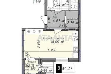 1-room apartment apartment by the address st. Promyshlennaya (area 34,3 m²) - Atlanta.ua - photo 7
