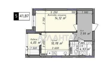 1-room apartment apartment by the address st. Promyshlennaya (area 41,9 m²) - Atlanta.ua - photo 8