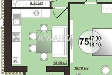 1-комнатная квартира по адресу ул. Сергея Зулинского (площадь 47,6 м²) - Atlanta.ua - фото 24