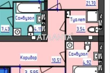 Багатокімнатна квартира за адресою вул. Лазурна (площа 150,2 м²) - Atlanta.ua - фото 19