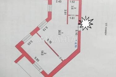 1-room apartment apartment by the address st. Parusnaya Geroev Stalingrada (area 63,3 m²) - Atlanta.ua - photo 11