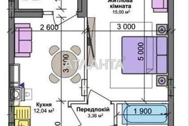 1-кімнатна квартира за адресою вул. Одеська (площа 37 м²) - Atlanta.ua - фото 19