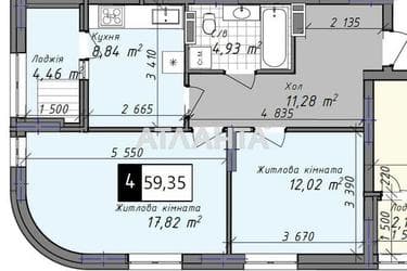 2-кімнатна квартира за адресою вул. Промислова (площа 59,4 м²) - Atlanta.ua - фото 7