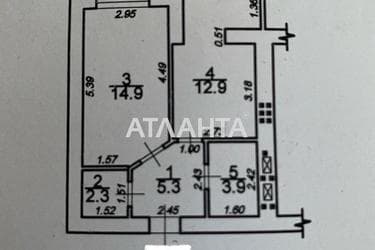 1-кімнатна квартира за адресою вул. Грушевського Михайла (площа 39,3 м²) - Atlanta.ua - фото 24