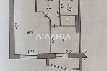1-кімнатна квартира за адресою вул. Доківська (площа 42,5 м²) - Atlanta.ua - фото 42