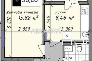 1-room apartment apartment by the address st. Promyshlennaya (area 38,3 m²) - Atlanta.ua - photo 7